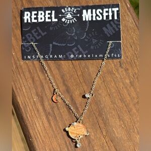 Rebel Misfit NWT “Out of This World” Charm Necklace- HTF